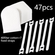 47‑Piece Faucet Filter Bag Set – 40 Filter Cartridges with 7 Securing Straps