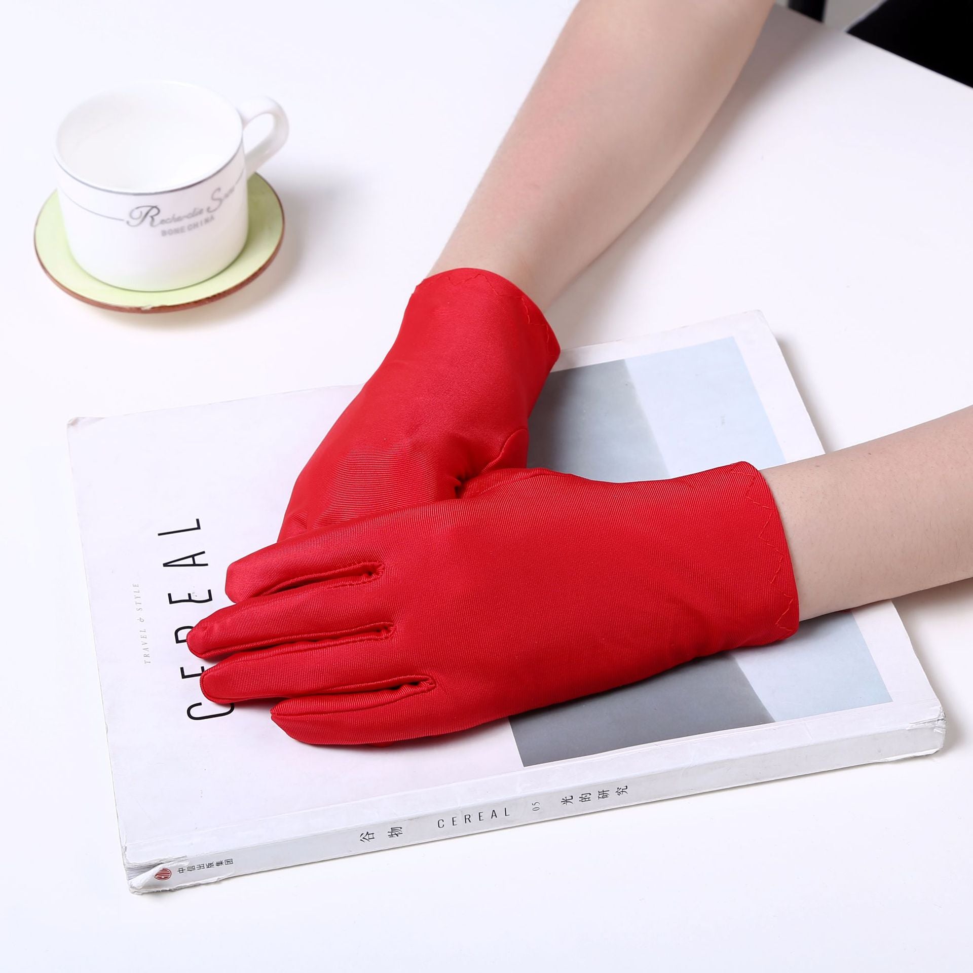 Pearl Pure Color Ladies Gloves - Perfect Summer Accessory