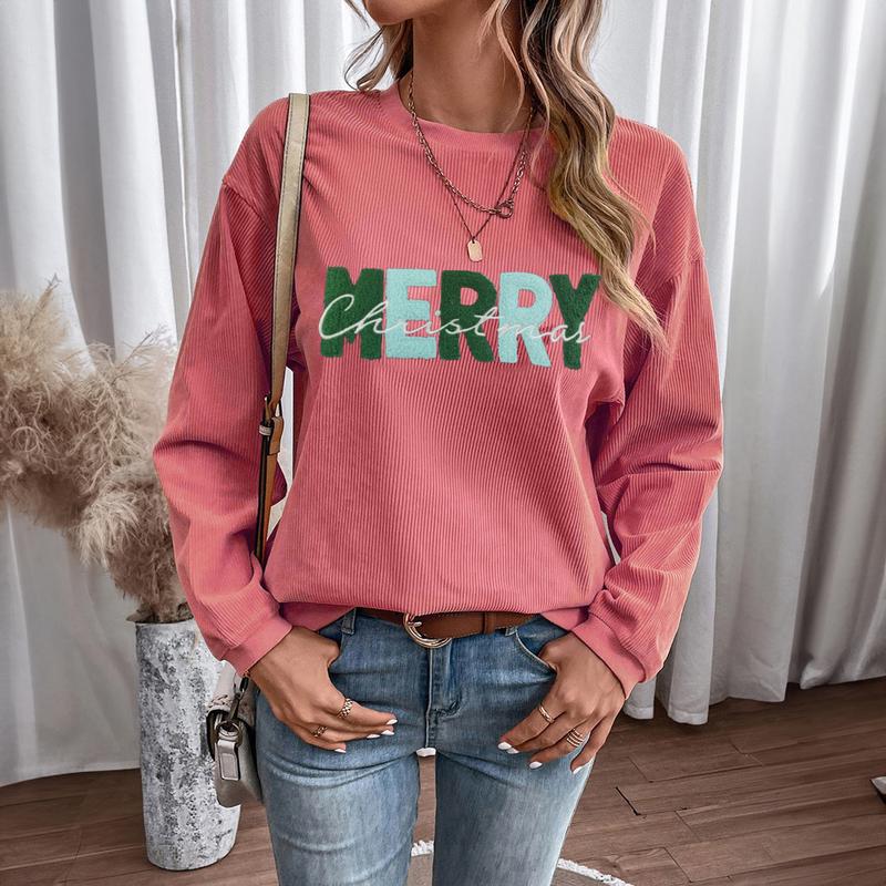 Women's Fashion Print Loose Long Sleeve Sweater