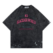 Retro Washed Letter Foam Graphic Tee