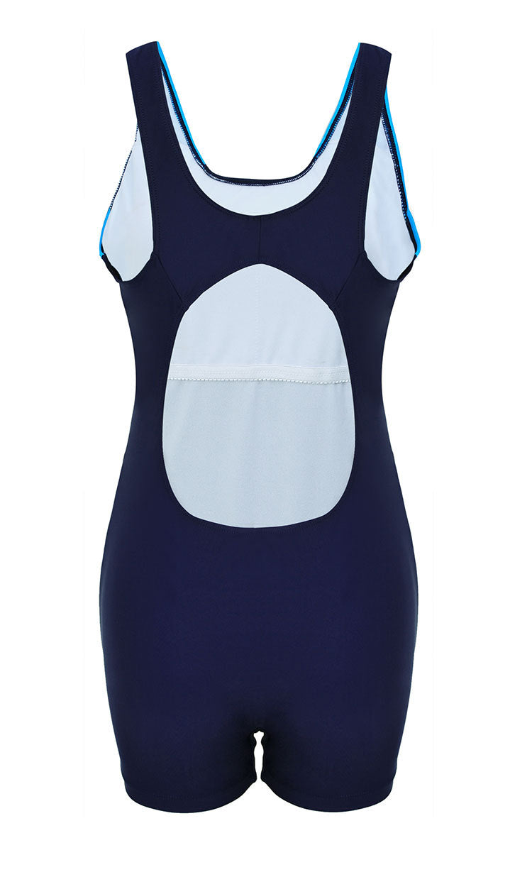 Women's Athletic Flat-Leg Bikini Sports Swimsuit