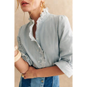 Shiying Single Row Multi-buckle Shirt For Women