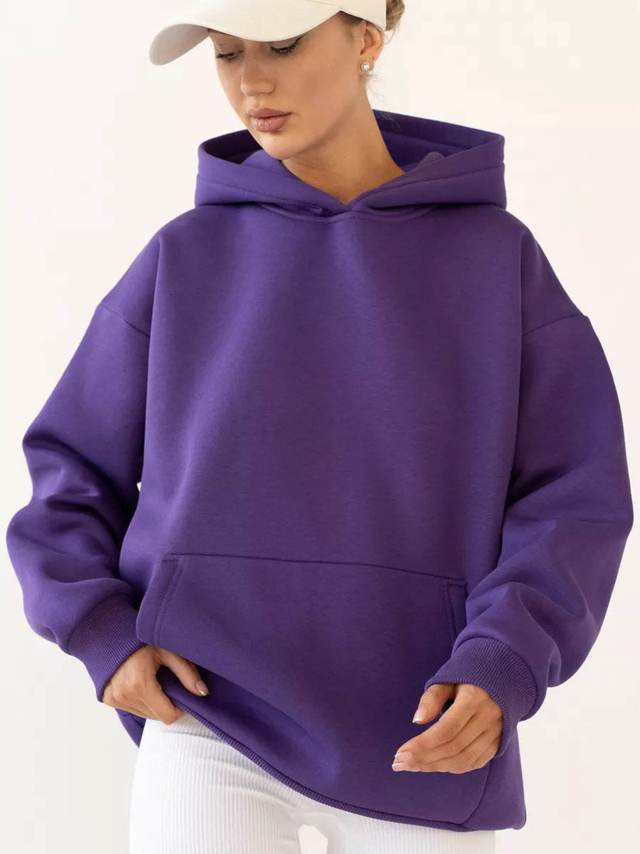 Women's Cozy Long-Sleeve Hooded Sweatshirt