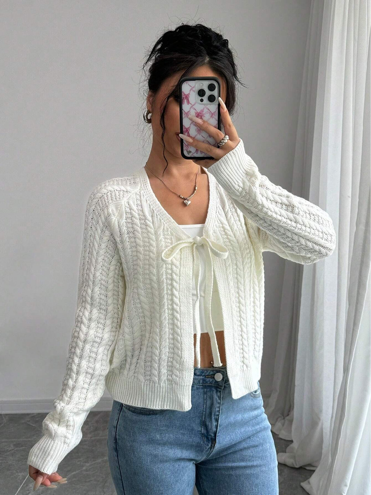 Long Sleeved Knitted Sweater for Women