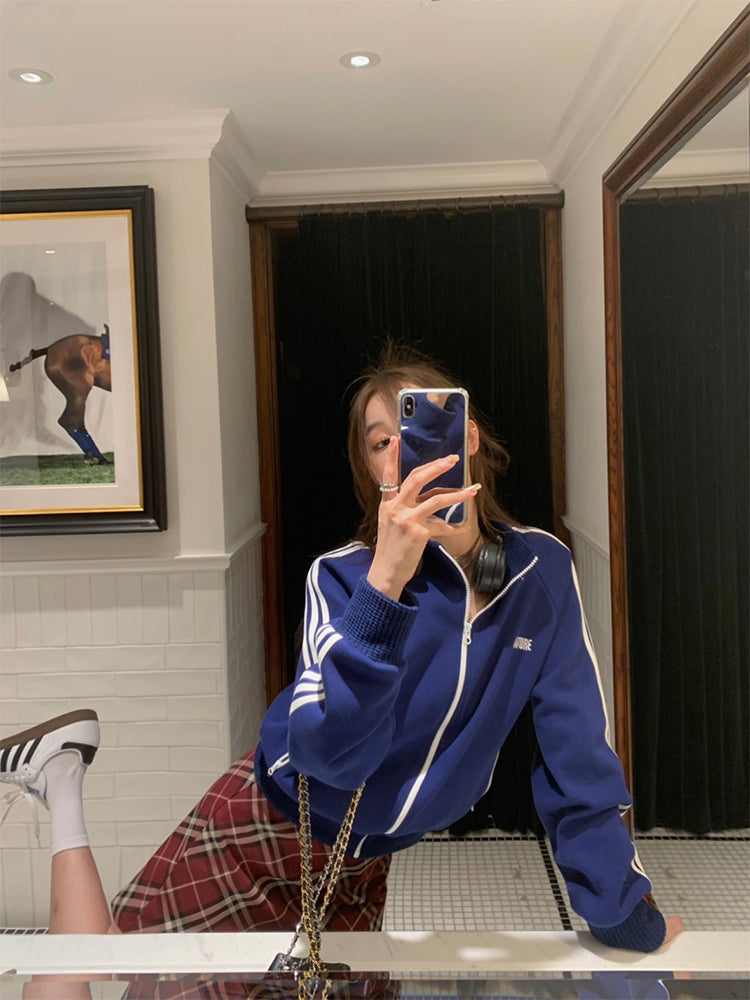 Retro Casual Loose Cotton Pullover Sweatshirt