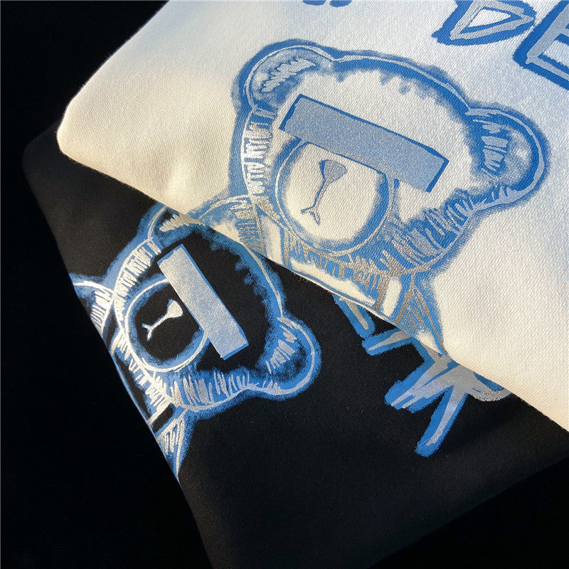 Oversized Hip-Hop Bear Hoodie | Korean Streetwear Pullover