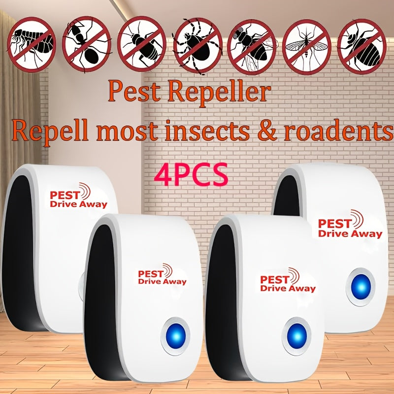 Whole House Insect Repellent Plug-In Device with 360° Soundwave Technology