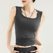 Pure Cotton Camisole Women's Inner Wide Shoulder Bottoming Top