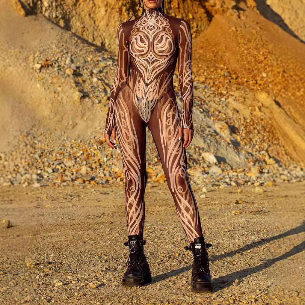3D Digital Printing One-piece Play Costume