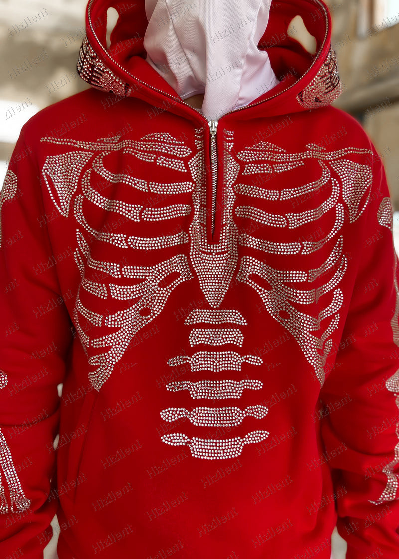 Personalized Graphic Embroidered Loose Pullover Hoodie