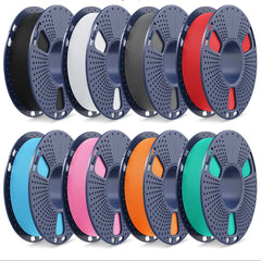 8‑Pack Matte PETG 3D Printer Filament – Fast 600 mm/s Printing, 8 Colors, 250 g Rolls