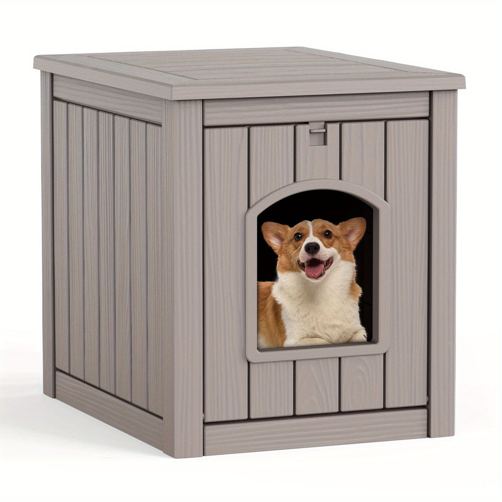 Resin Pet Nest, Easy To Assemble, With Windows, Rust Resistant, Suitable For Indoor And Outdoor Use, Easy To Clean, Durable, And The Perfect Choice For Comfortable Pet Shelters, Perfect Holiday Gift