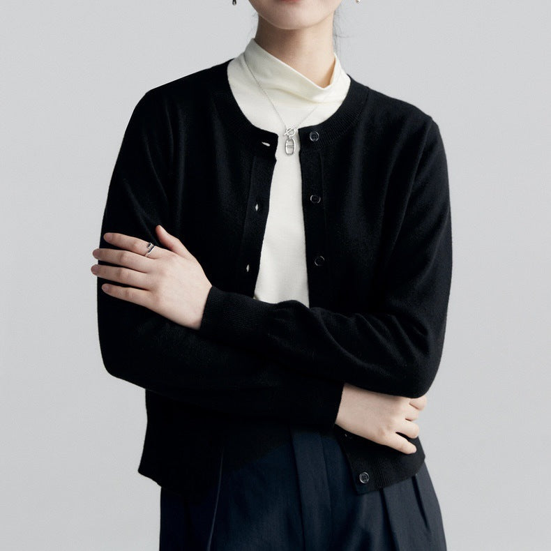 Spring and Autumn Fashion Temperament Wild Thin Bottoming Top for Women