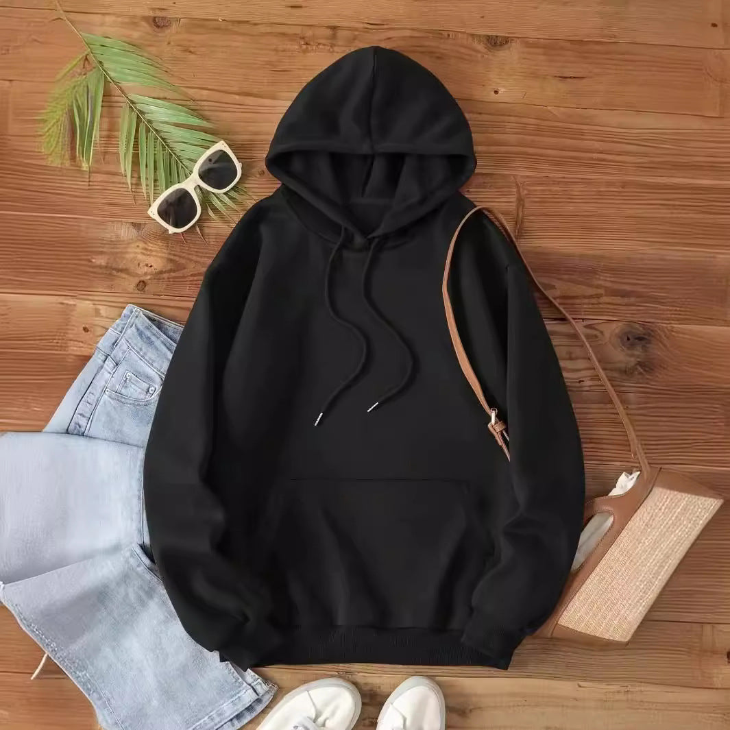 Women's Mushroom Print Velvet Hoodie Streetwear Sweatshirt