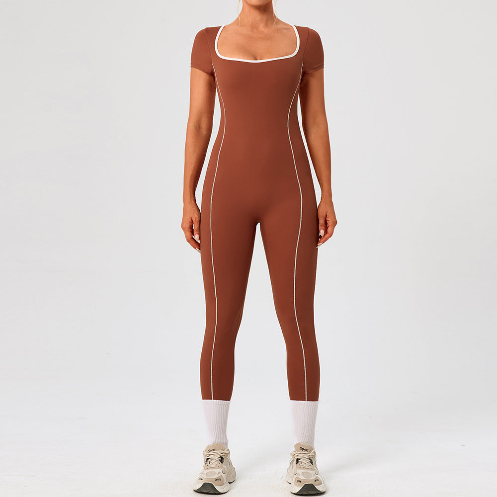 Women's Slim-Fit Hollow-Out Yoga Jumpsuit