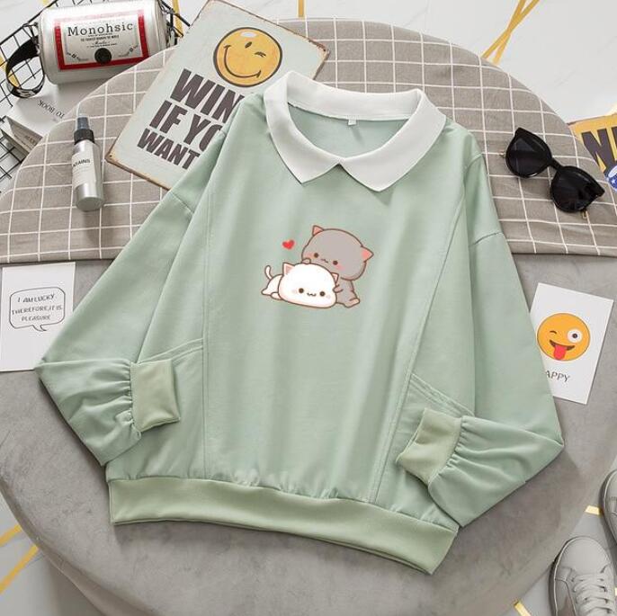 Oversized Graphic Pullover Sweatshirt