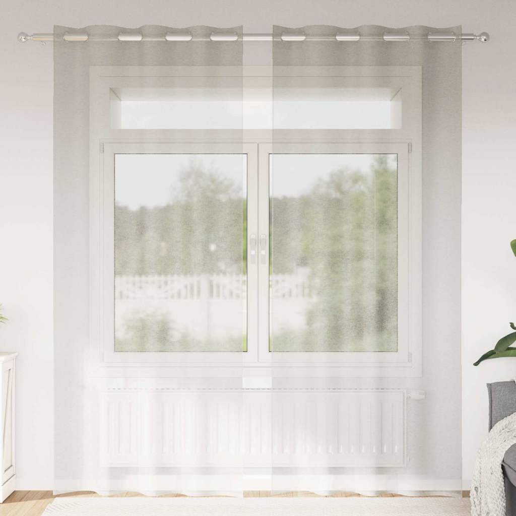 Curtains with Drapes 2 Pcs Polyester