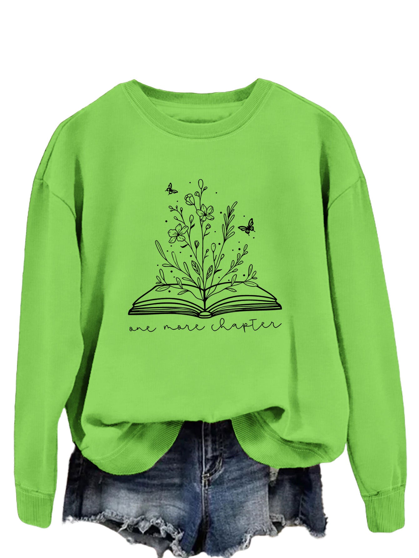 Casual Long Sleeve Letter Print Loose Sweatshirt