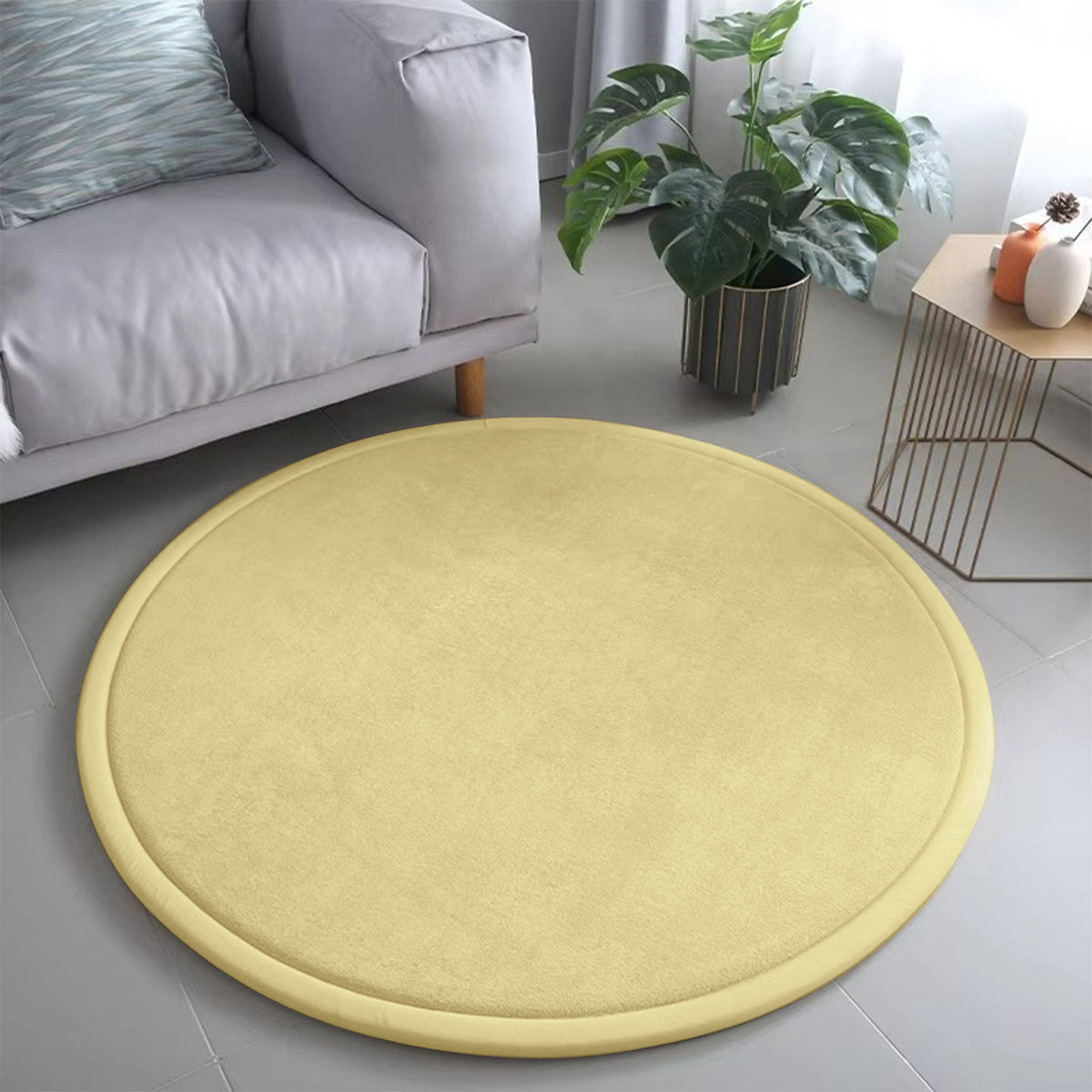 Round Thickened Sponge Floor Mat