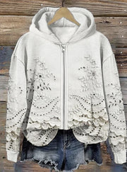 Women's Casual Digital Print Pullover Hoodie