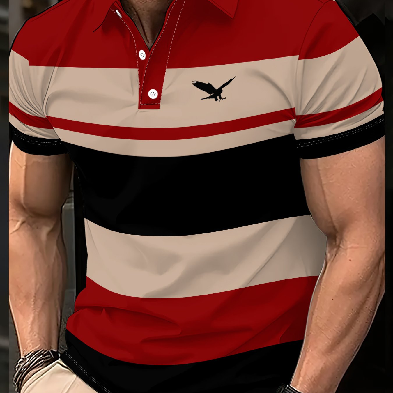 Men's Casual Short Sleeve Breathable Polo Shirt