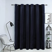 Blackout Curtain with Metal Eyelets, Velvet. Blackout Curtain with