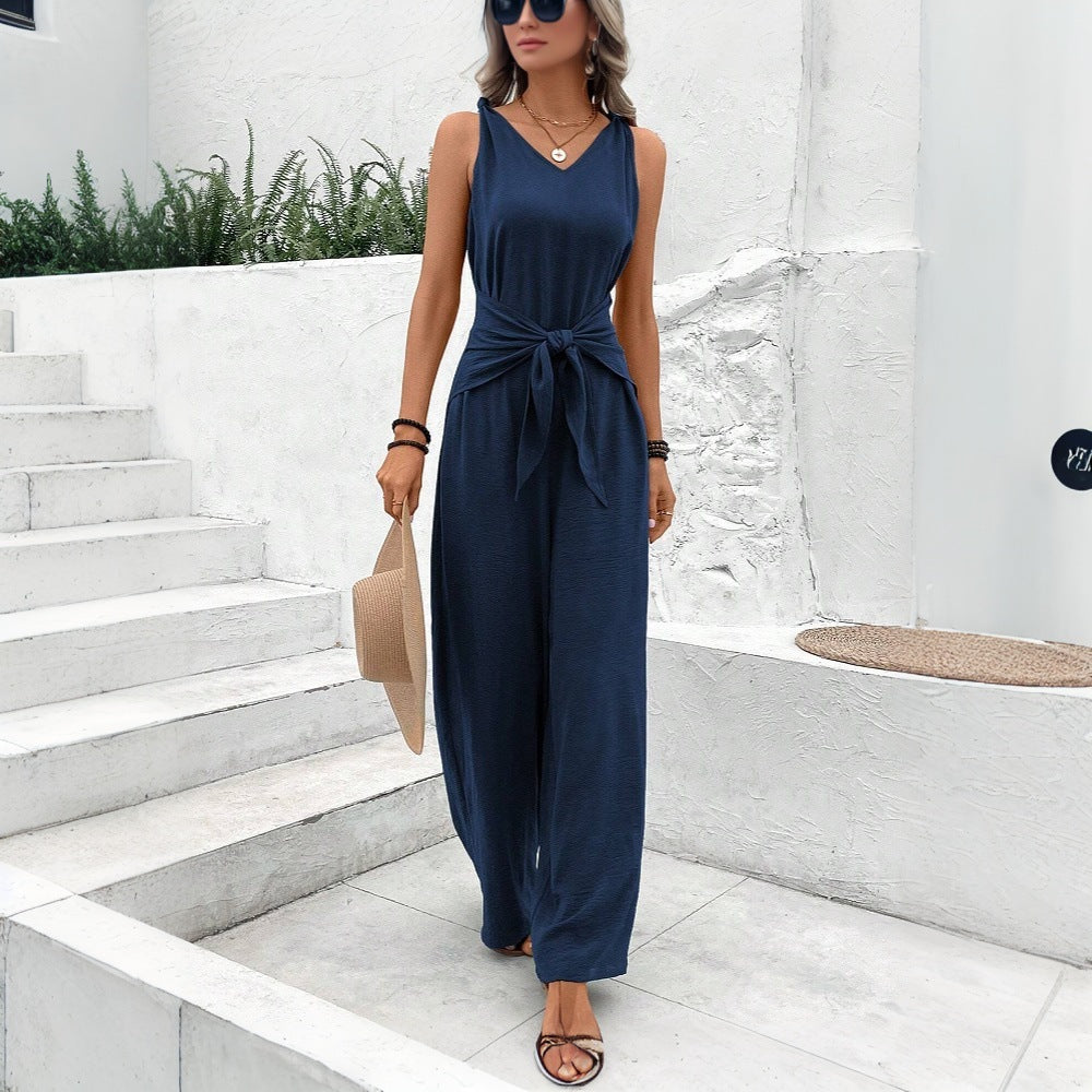 Chic Sleeveless Slim-Fit Women's Jumpsuit