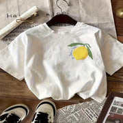 Cute Summer Letter Print Short Sleeve T-Shirt for Women