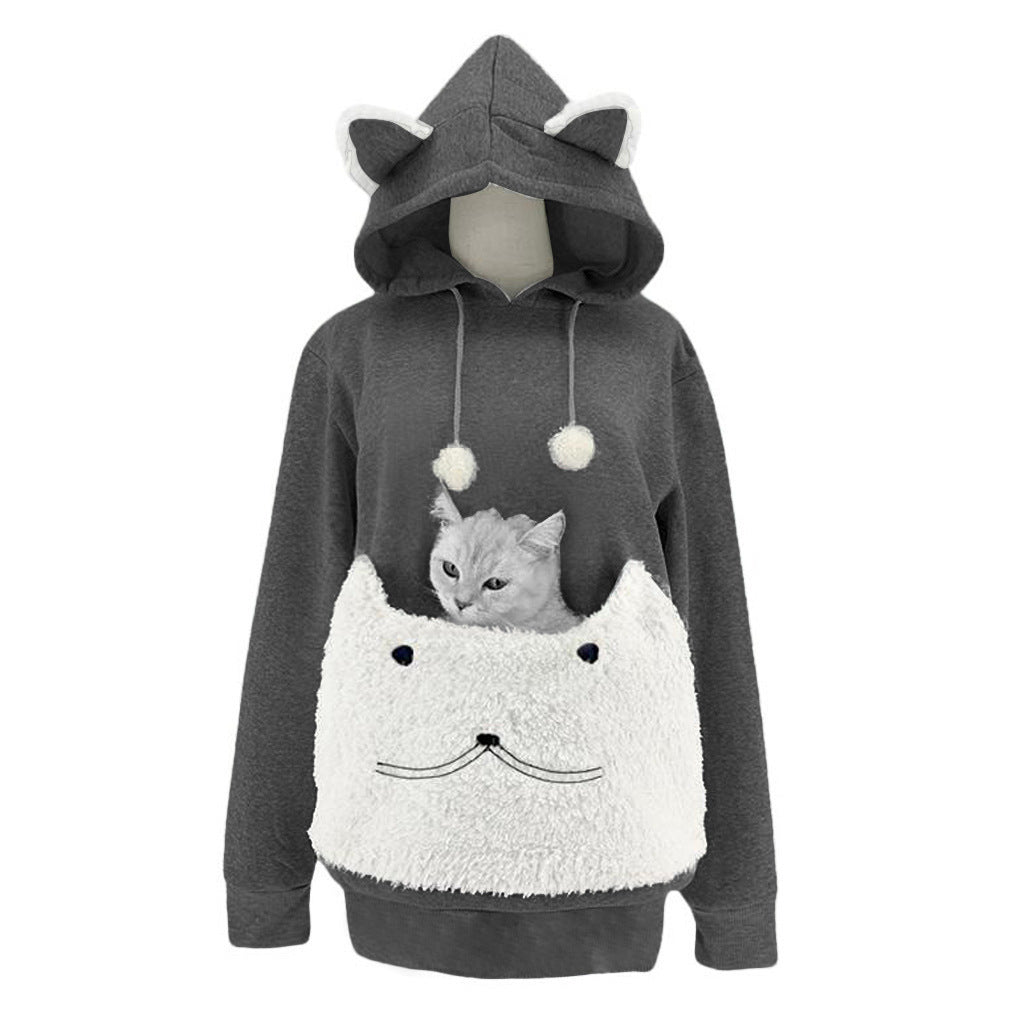 Cozy Long-Sleeve Hooded Sweatshirt for Women