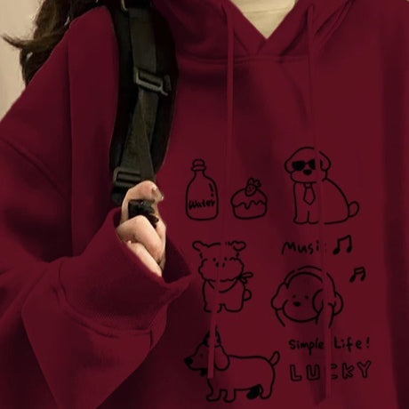 Plus Cashmere Slimming Women's Winter Hoodie