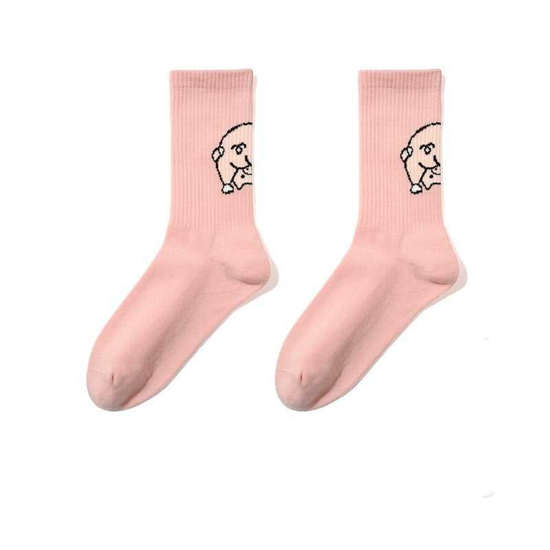 Funny Cotton Socks for Women - Cute Pig & Hippo Designs