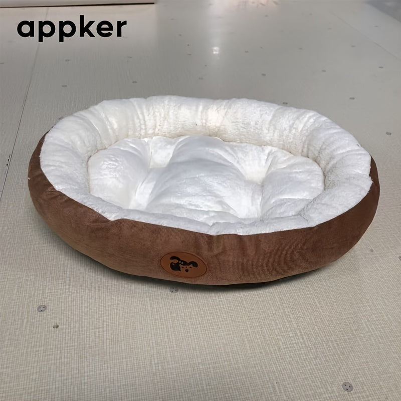 Oval Dog Bed appker 1pc Oval Dog Bed - Great Value Pet Mat, Soft Polyester Bed for Small, Medium, Large Dogs - Spacious Oval Design, Easy to Clean, Indoor/Outdoor Use - High