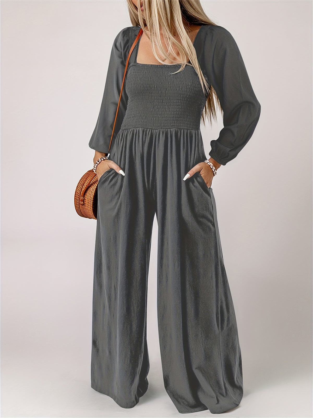 Women's Plus Size Wide Leg Commuter Trousers