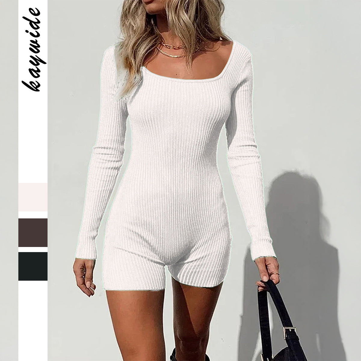 Women's High-Elastic Long-Sleeve Jumpsuit For Yoga And Sports