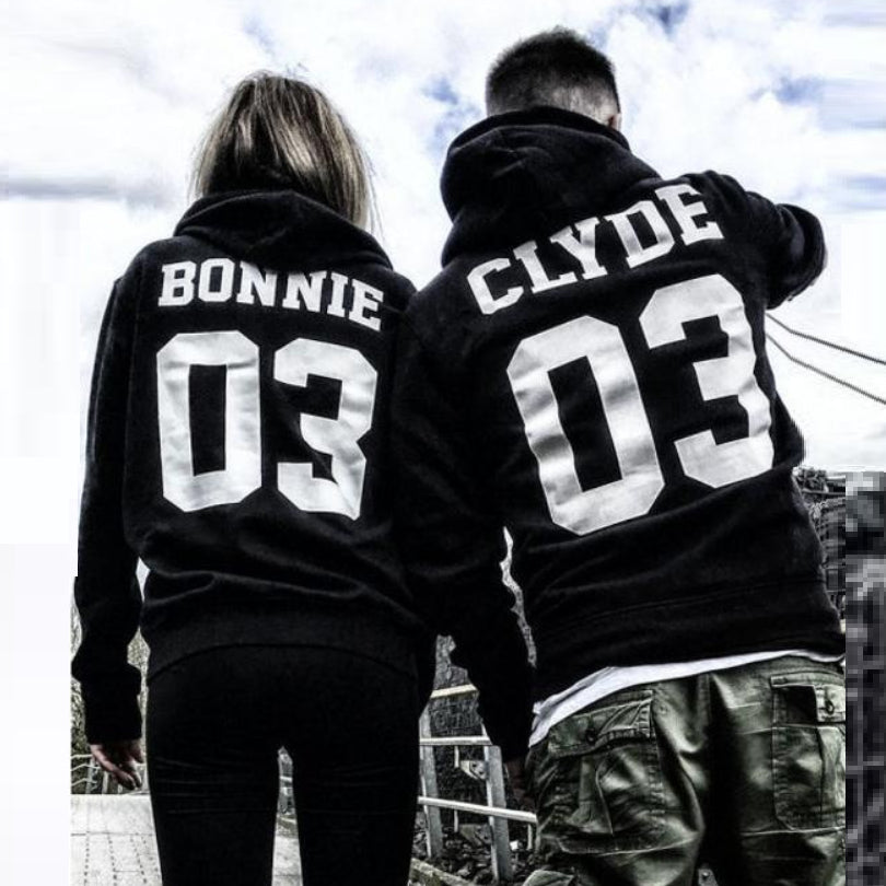Matching Couple Hooded Sweatshirt Streetwear Pullover