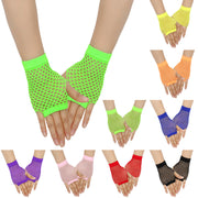 Glamorous Fishnet Mesh Gloves for Women