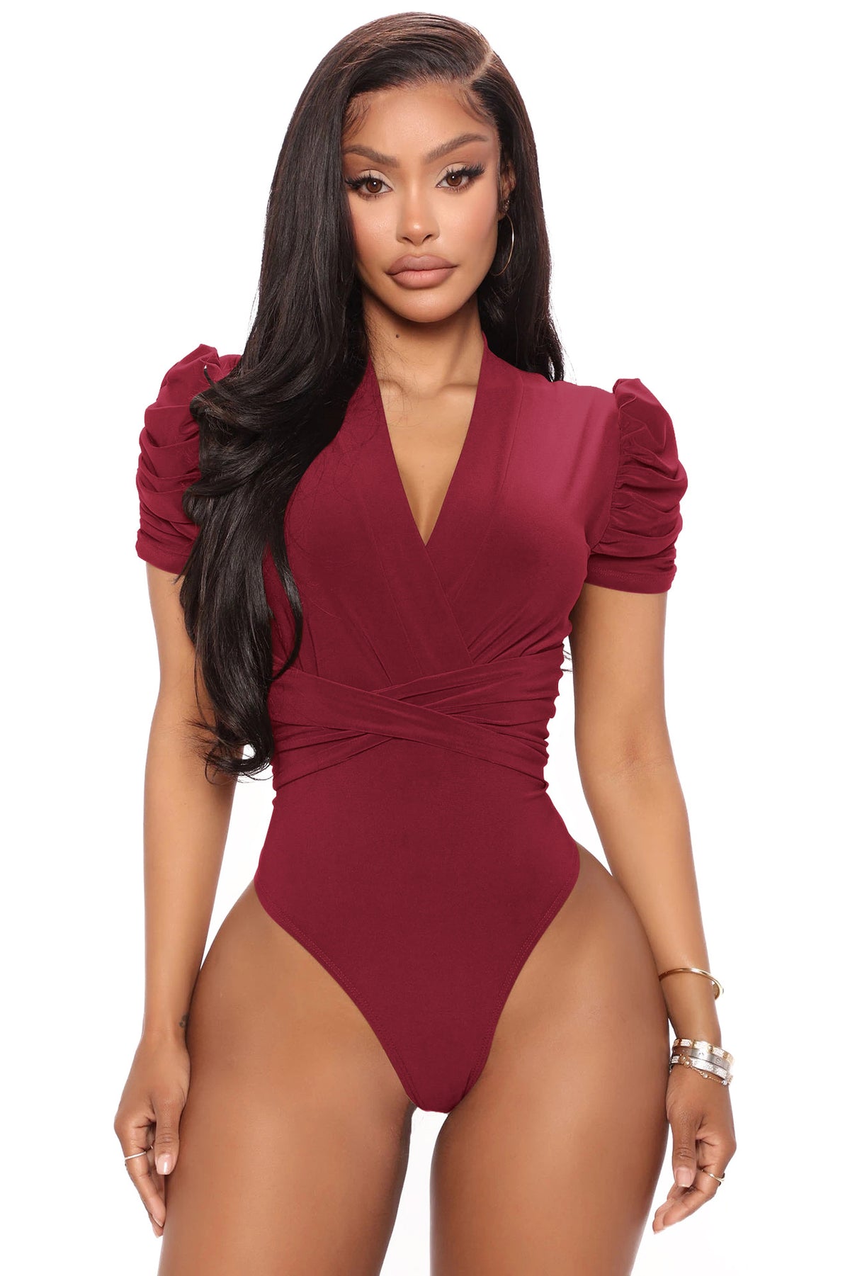 Women's High-Elastic Waist Folding Jumpsuit Romper