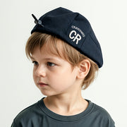 Spring and Autumn Beret Pack with Embroidered Letters for Kids Aged 2-5 Years