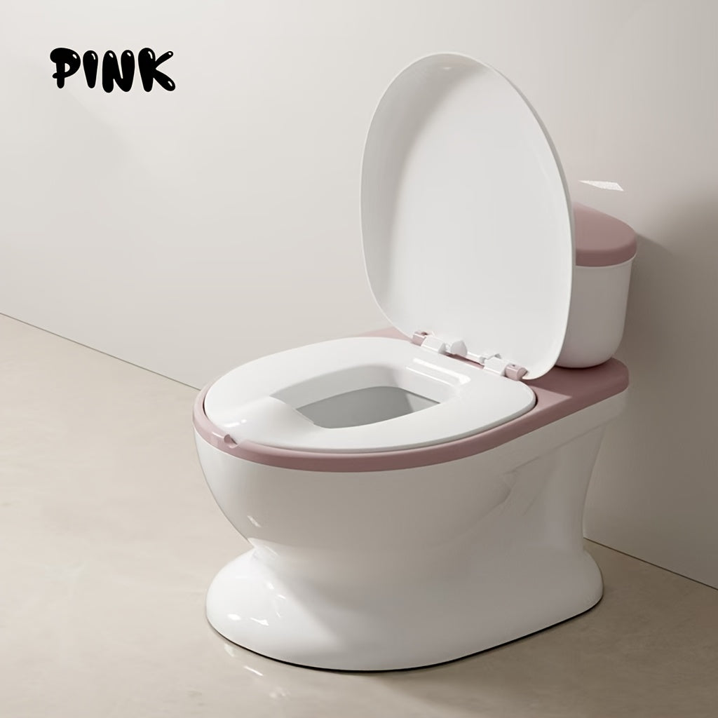 Portable Children's Potty Training Seat – Durable Plastic with Soft Edges, Realistic Design