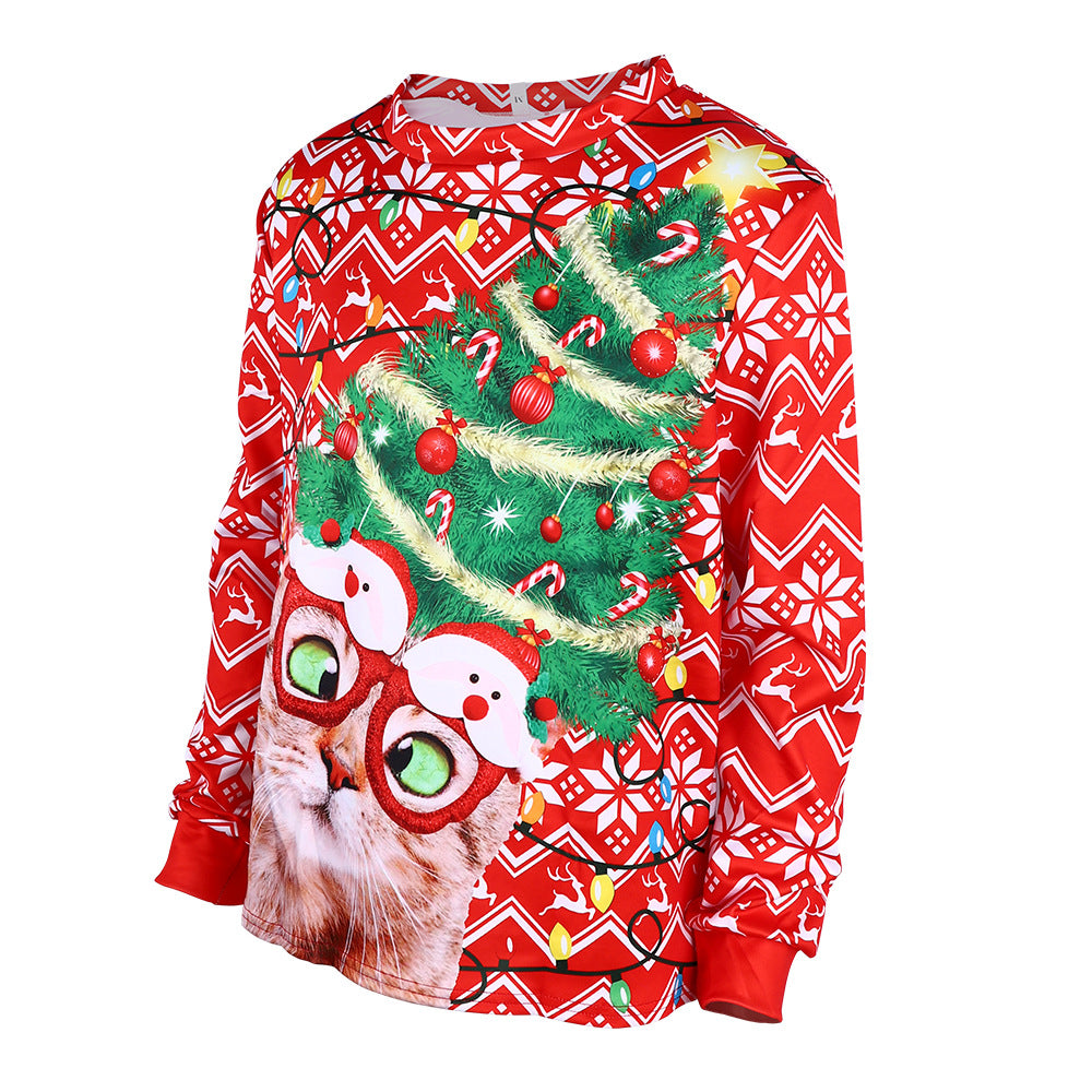 Men's Cute Animal Knit Pullover Sweatshirt