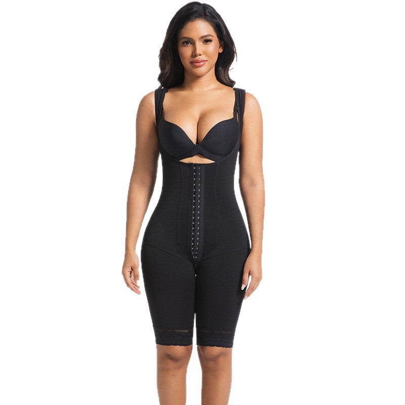 Steel-Boned Tummy Control Full-Body Shaper Bodysuit
