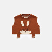 Matching Cute Knit Parent-Child Vest