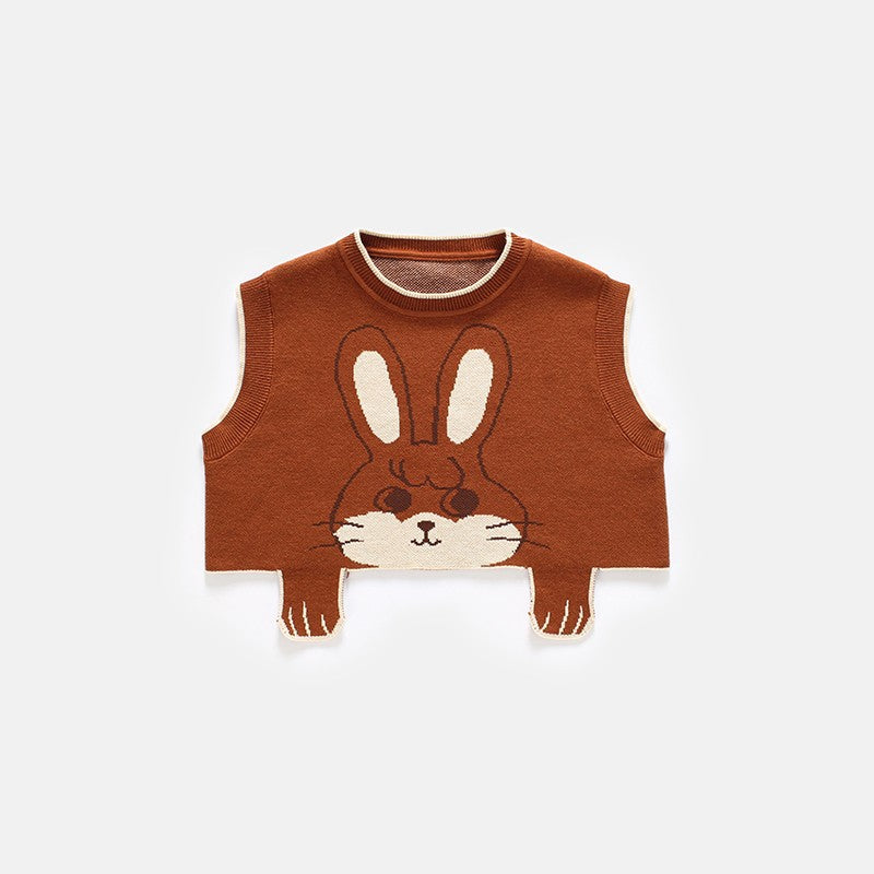 Matching Cute Knit Parent-Child Vest