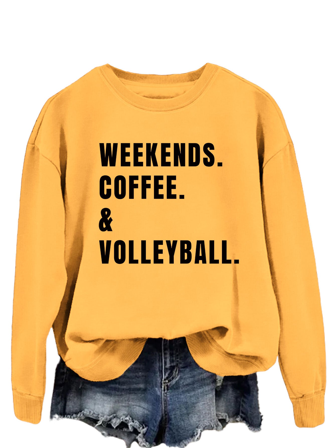 Women's Cozy Round Neck Long Sleeve Loose Sweatshirt