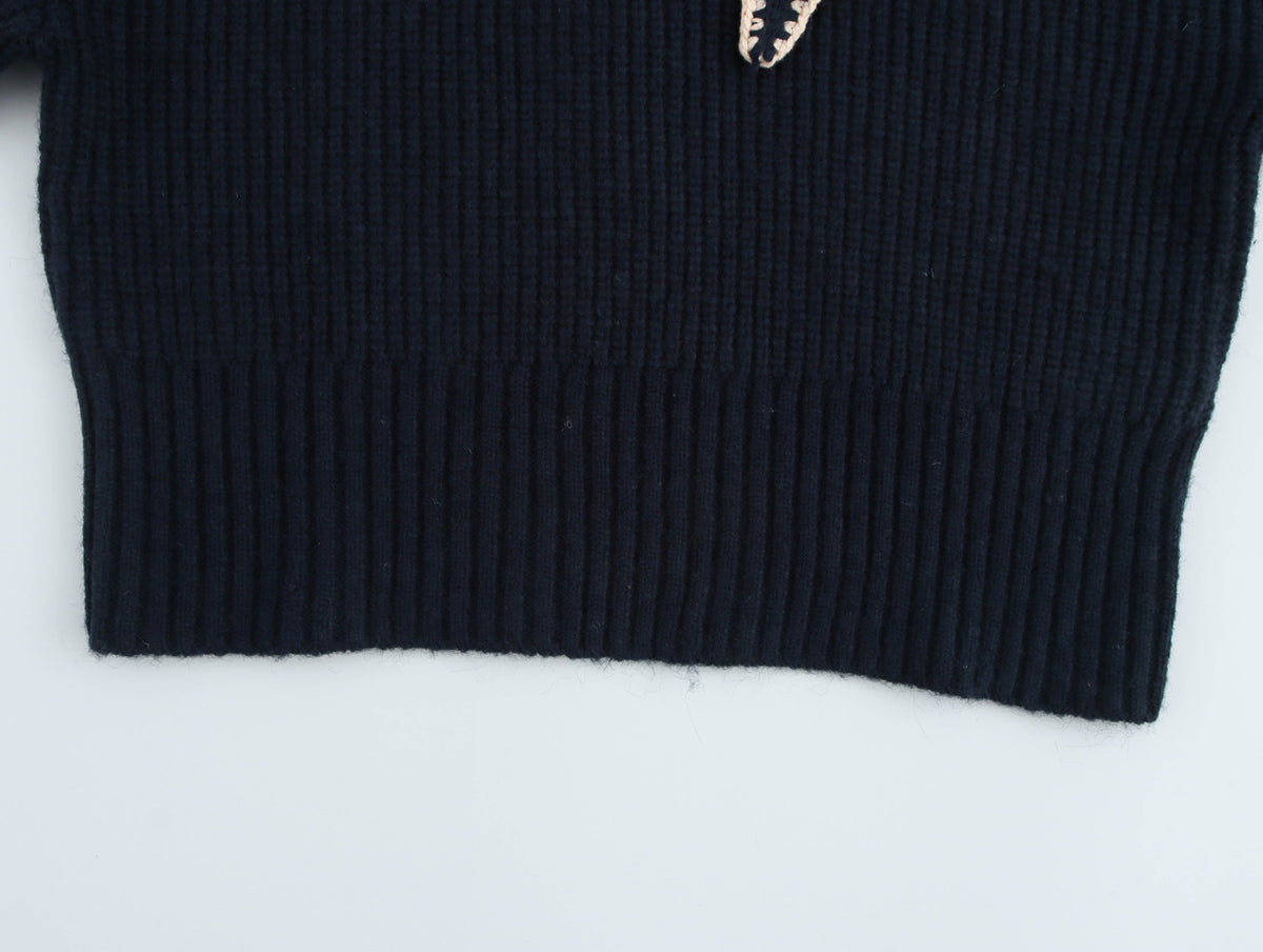 Ladies Bow Decorative Vest Pullover Sweaters