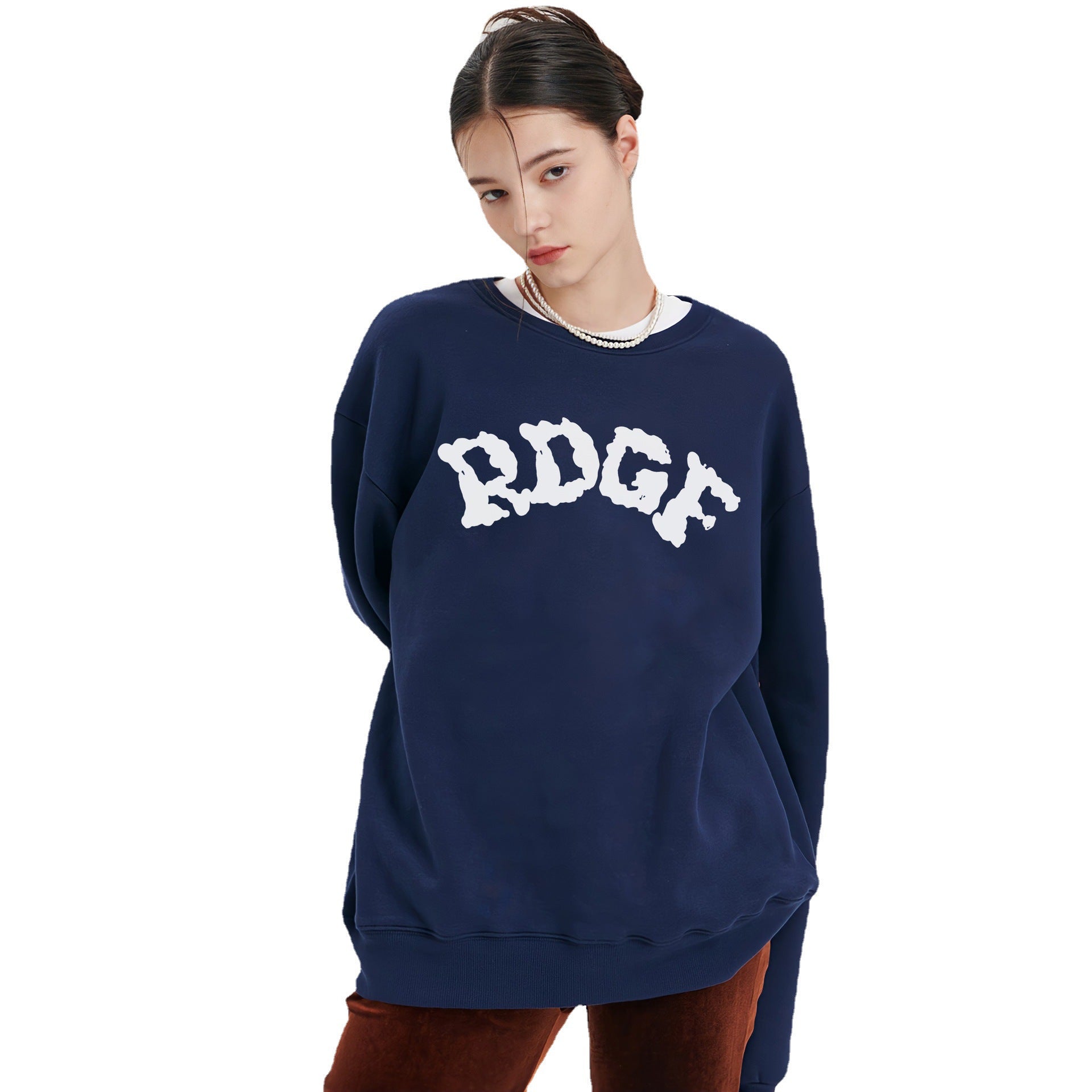 Women's Cozy Round Neck Loose Knit Sweater