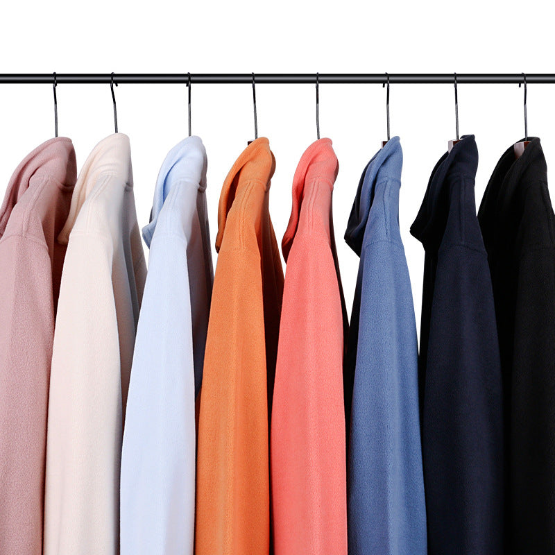 Warm Zip-Up Polar Fleece Winter Sports Sweater Coat