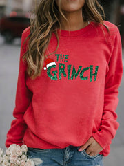 Cozy Pumpkin Print Long Sleeve Women's Sweater