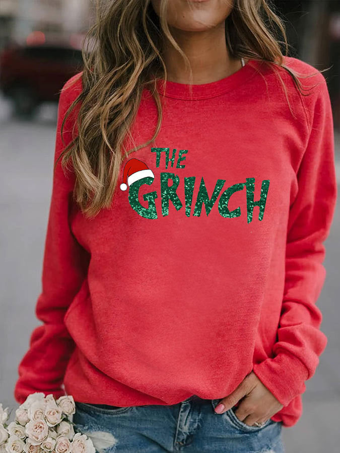 Cozy Pumpkin Print Long Sleeve Women's Sweater
