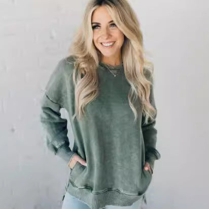 Cozy Loose Cotton Washed Autumn & Winter Sweater